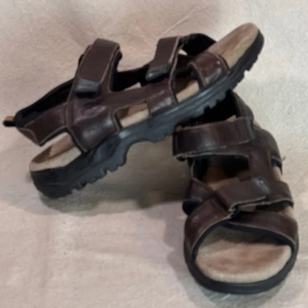 Timberland Sandal Open Toe Hook and Loop Leather Mens Size 10M
